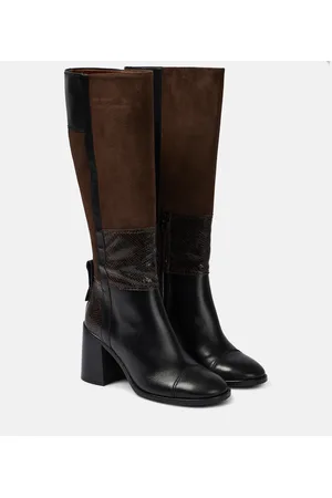 See by Chloé See By Chloé Stiefel Patchwork aus Leder