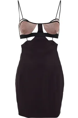 Nensi Dojaka Minikleid mit Cut-outs