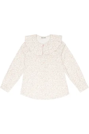 Il gufo Bedruckte Bluse aus Baumwolle