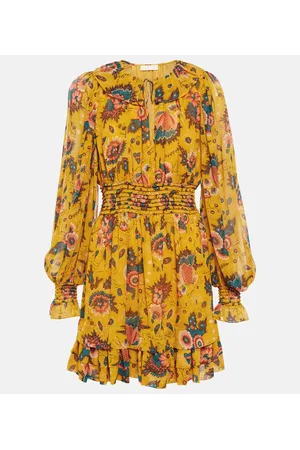 ULLA JOHNSON Minikleid Adara aus Seidenchiffon