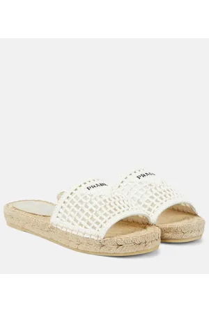 Prada Pantoletten aus Häkelstrick