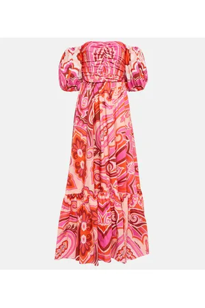 Etro Midikleid aus einem Baumwollgemisch