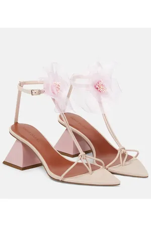 Nensi Dojaka Verzierte Sandalen aus Leder