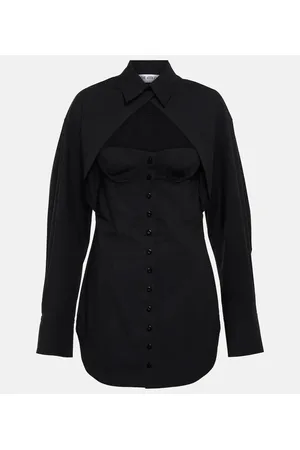 The Attico Minikleid aus einem Baumwollgemisch