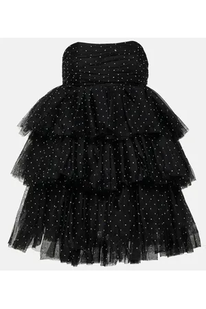 ROTATE Verziertes Minikleid aus Tüll