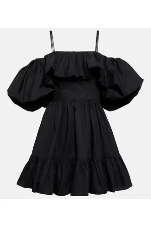 ULLA JOHNSON Minikleid Lila aus Baumwollpopeline