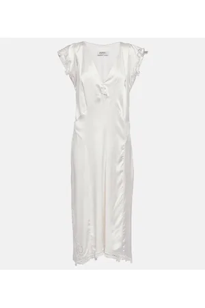Isabel Marant Midikleid Jordina aus einem Seidengemisch