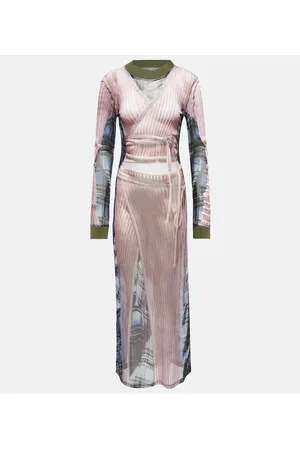 Y / PROJECT X Jean Paul Gaultier Maxikleid Trompe l