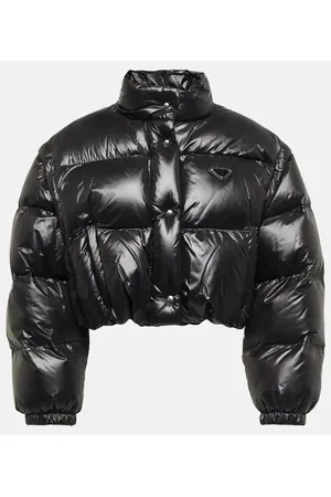 Prada Cropped-Daunenjacke aus Re-Nylon