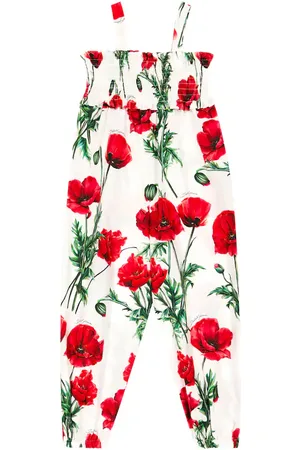 Dolce & Gabbana Bedruckter Jumpsuit aus Baumwolle
