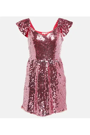 LOVESHACKFANCY Minikleid Alva mit Pailletten