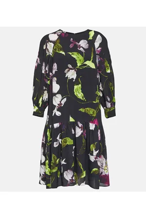 Erdem Bedrucktes Minikleid aus Crêpe
