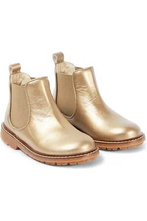 BONPOINT Stiefel Mathis aus Metallic-Leder