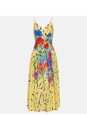 Christopher Kane Bedrucktes Midikleid aus Baumwolle