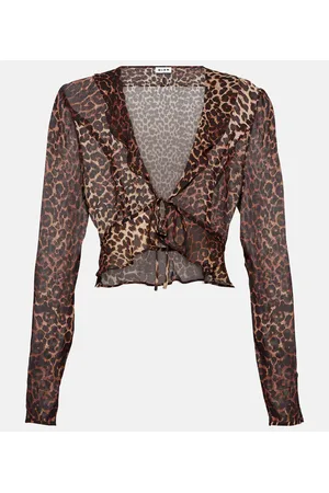 RIXO London Bedruckte Bluse Neelu aus Crêpe