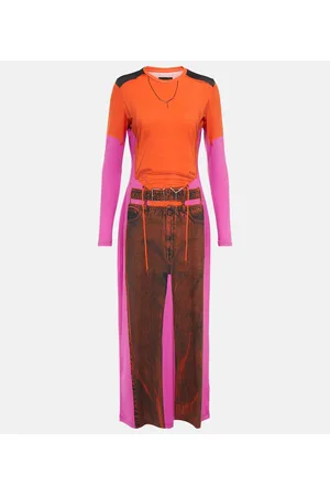 Y / PROJECT X Jean Paul Gaultier Maxikleid Trompe L