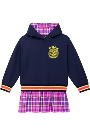 VERSACE Bedrucktes Kleid aus Baumwoll-Jersey
