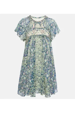 Isabel Marant Bedrucktes Minikleid Odile aus Seide