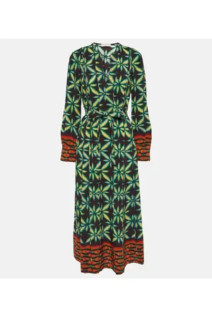 ULLA JOHNSON Maxikleid Asilia aus Crêpe