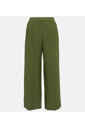 Velvet Weite High-Rise-Hose Lola aus Leinen