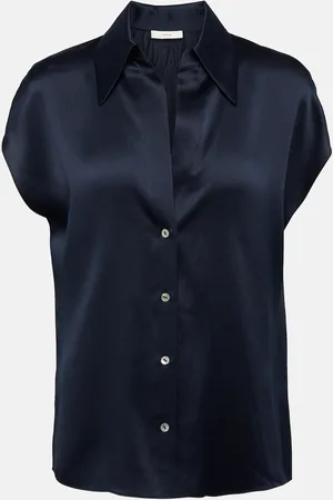 Vince Bluse aus Seidensatin