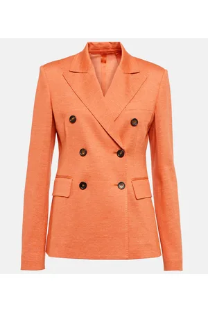 Max Mara Blazer Zirlo aus Baumwolle und Leinen