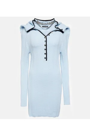 Y / PROJECT Verziertes Minikleid aus Wolle