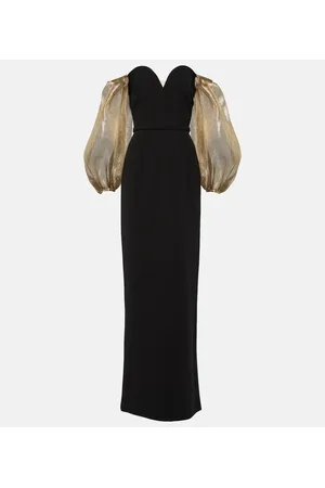 Safiyaa Off-Shoulder-Robe Auriel aus Crêpe