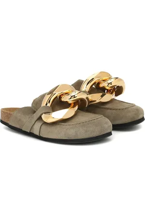 J.W.Anderson Verzierte Slippers aus Veloursleder