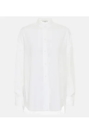 Vince Bluse aus Baumwolle und Seide