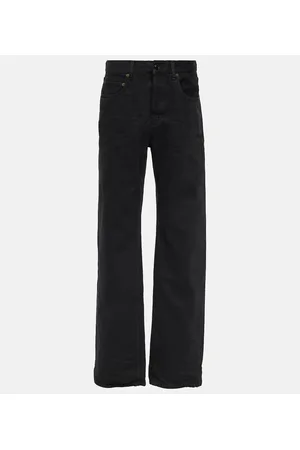 Saint Laurent High-Rise Wide-Leg Jeans