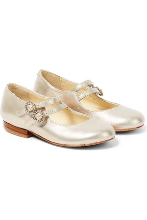 BONPOINT Verzierte Ballerinas Tam aus -Leder