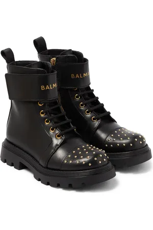Balmain Verzierte Stiefel aus Leder