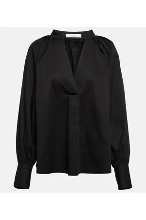 CO Oversize-Bluse aus Baumwolle