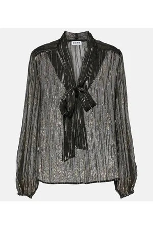 RIXO London Bluse Moss aus Jacquard