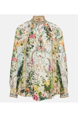 Camilla Bluse aus Seiden-Crêpe