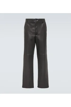 Prada Gerade Hose aus Leder