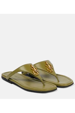 J.W.Anderson Verzierte Sandalen Anchor aus Leder