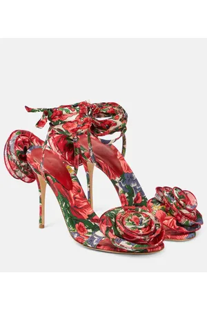 MAGDA BUTRYM Verzierte Sandalen aus Satin