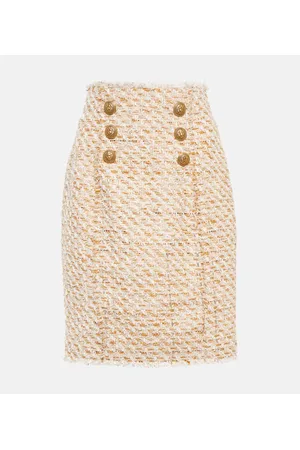 Balmain Bleistiftrock aus Tweed