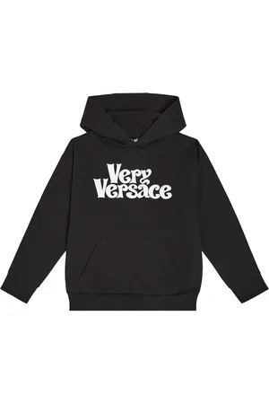 VERSACE Bedruckter Hoodie aus Baumwoll-Jersey