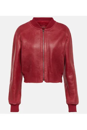 Isabel Marant Lederjacke Olina mit Shearling