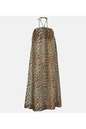 Ganni Bedrucktes Maxikleid aus Voile