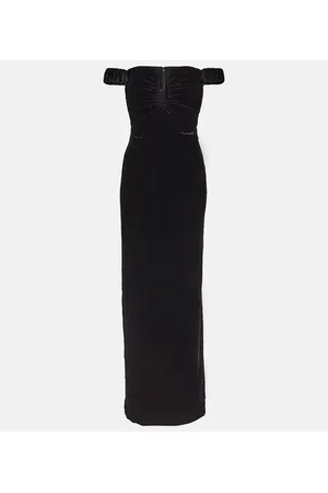 Roland Mouret Off-Shoulder-Robe aus Samt