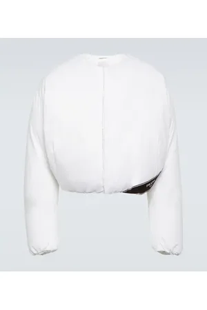 Prada Cropped-Daunenjacke aus Baumwolle