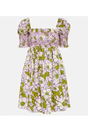 Tory Burch Bedrucktes Minikleid aus Baumwolle