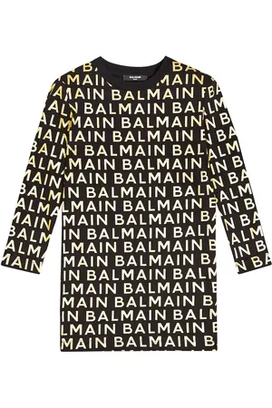 Balmain Bedrucktes Kleid aus Baumwolle