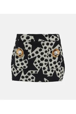 AREA Verzierter Minirock aus Jacquard
