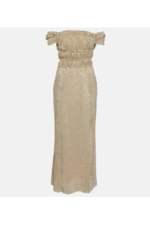 Altuzarra Bestickte Robe aus einem Seidengemisch
