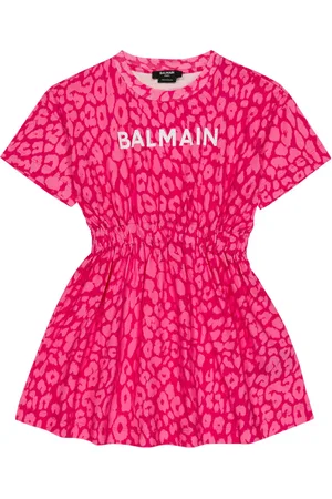 Balmain Bedrucktes Kleid aus Baumwolle